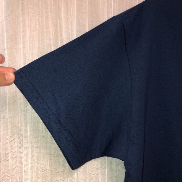 M Peace Love France Cotton Navy Tee - Picture 4 of 8